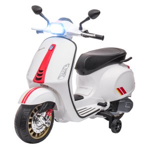 Kindermotor - Elektrisch - Met Muziek & Licht - Wit