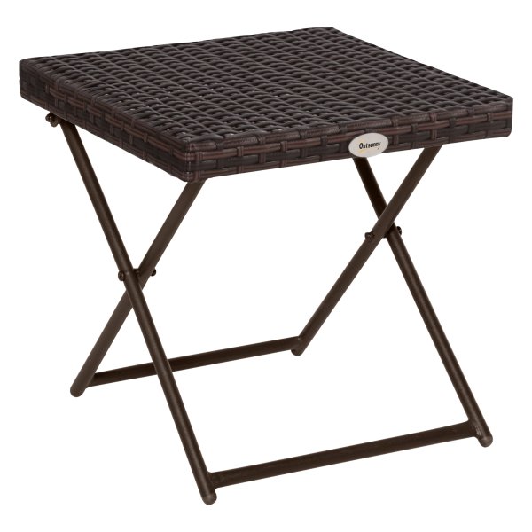 Tuinbijzettafel - BloomRattan - Opvouwbaar - Bruin