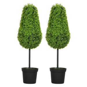 Kunstplanten - Set van 2 - Moderne decoratie - Groen