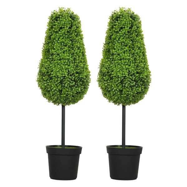 Kunstplanten - Set van 2 - Moderne decoratie - Groen