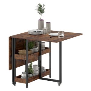 Eettafel - Industriële stijl - Flexibel - Bruin