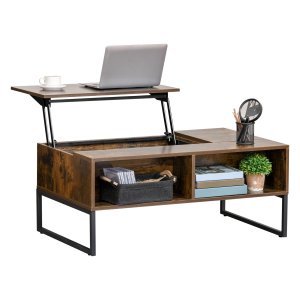 Salontafel – Inspiratiemeubel - In hoogte verstelbaar – Bruin