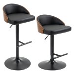 Barkrukken - DesignMeubels - Draaibaar - Hoogteverstelbaar - Zwart