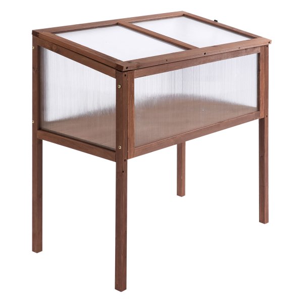Plantenbak - Sparrenhout - Verhoogd bed - Bruin