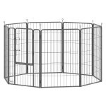 Hondenren - Puppyren - Flexibel inklapbaar - Hoogte 100cm - Zwart