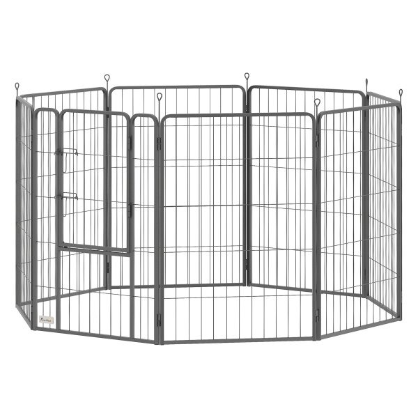 Hondenren - Puppyren - Flexibel inklapbaar - Hoogte 100cm - Zwart