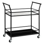 Keukentrolley - Luxe Living - 2 planken - Zijtrolleys - Zwart