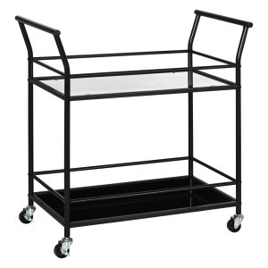 Keukentrolley - Luxe Living - 2 planken - Zijtrolleys - Zwart