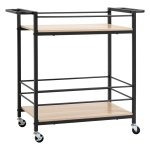 Keukenwagen - Robuust - Multifunctioneel - Zwart
