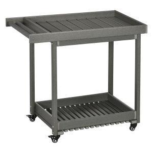 Barbecuetrolley - Weber - inklapbaar - roestvrijstaal
