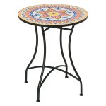 Tuintafel - Mozaïek - Rond - Bistro - Multicolor