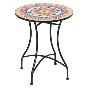 Tuintafel - Mozaïek - Rond - Bistro - Multicolor