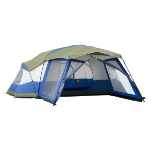 Campingtent - Familietent - Voortent & Ramen - Blauw