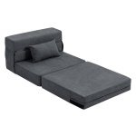 Slaapbank - Bankbed - Omvormbaar - Gestoffeerd - Donkergrijs