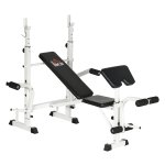 Krachtstation –- Halterbank – Beenpers – Zwart/wit