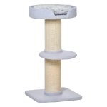 Krabpaal - Play Tree - Sisal - Pluche - Lichtblauw