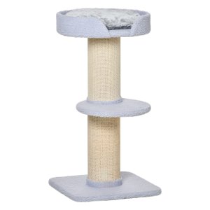 Krabpaal - Play Tree - Sisal - Pluche - Lichtblauw