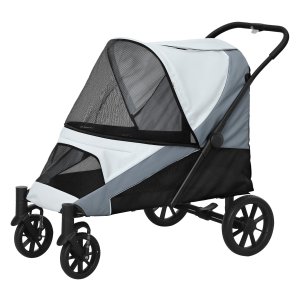 Hondenbuggy - Opvouwbaar - Groot formaat - Grijs