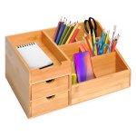 Bureauopberger - OrganizerPro - 2 laden - Houtgroen