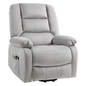 Massagestoel - Sta-op functie - Massagefunctie - Lichtgrijs