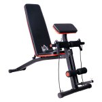 Halterbank - Multifunctioneel - Draagvermogen 120 kg - Zwart