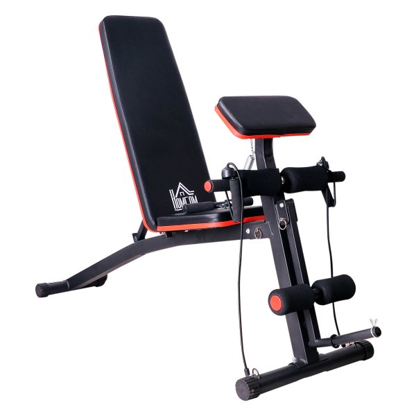 Halterbank - Multifunctioneel - Draagvermogen 120 kg - Zwart