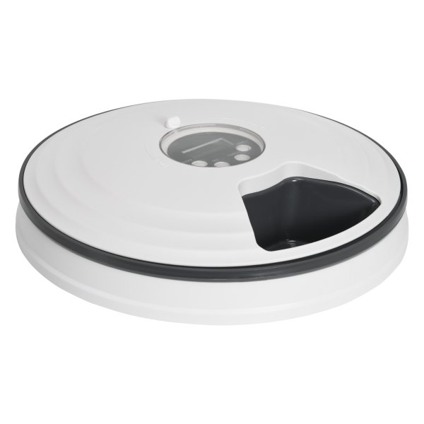 Voederdispenser – PetPleasure - programmeerbaar – LED-display - wit