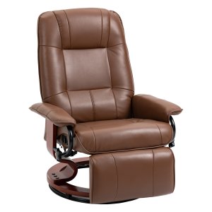 Zwarte Relaxstoel - Luxe Comfort - Verstelbare Rugleuning - Bruin
