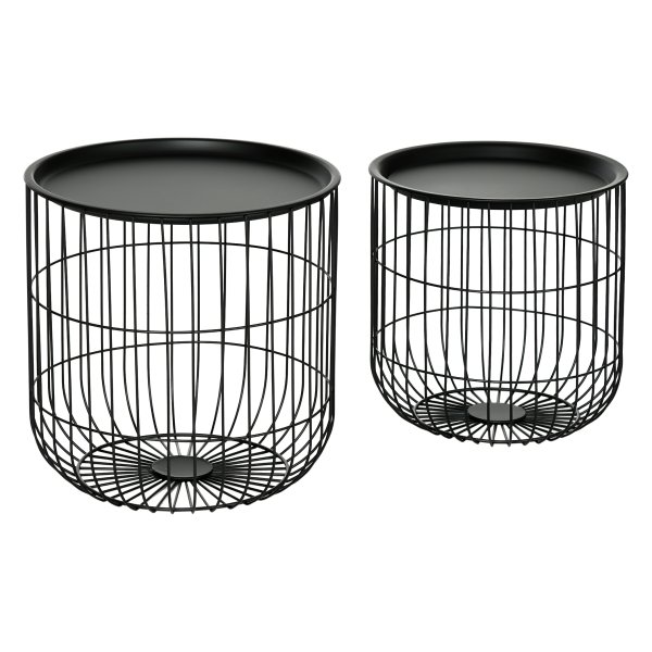 Salontafelset - NordicDesign - Opbergruimte - Staalzwart