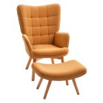 Woonkamer Fauteuil - Comfortabele Relaxstoel – Ribstof - Bruin