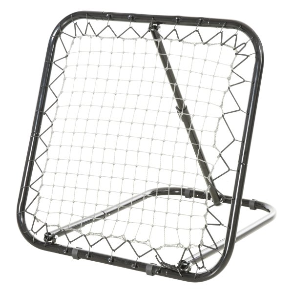 Voetbalrebounder - Verstelbaar en opvouwbaar - Zwart