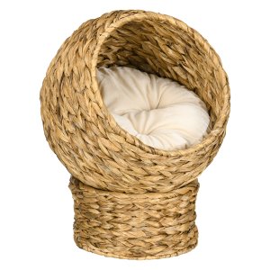 Kattenmand - ComfortPets - Zacht kussen – Kattenhuisje - Lichtbruin