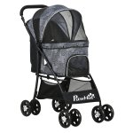 Hondenbuggy – Mobile Paws - Opvouwbaar – Elektrische ramen - Zwart