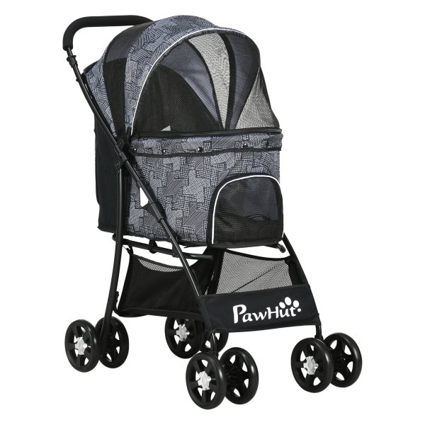 Hondenbuggy – Mobile Paws - Opvouwbaar – Elektrische ramen - Zwart
