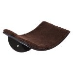 Krabplank - DeluxePaws - Pluche bekleding - Wandmontage - Bruin