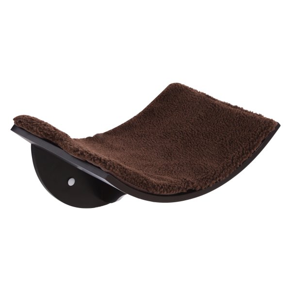 Krabplank - DeluxePaws - Pluche bekleding - Wandmontage - Bruin