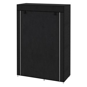 Kledingopslag - Opvouwbare garderobe - Stoffen bekleding - Zwart