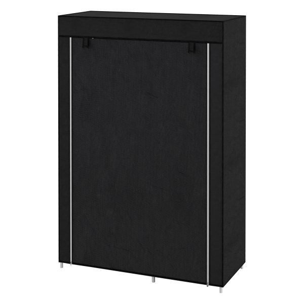 Kledingopslag - Opvouwbare garderobe - Stoffen bekleding - Zwart