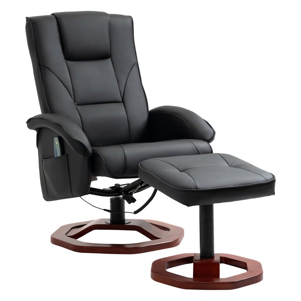 Massagestoel - Comfortabel design - Draaibaar - Zwart