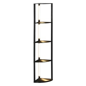 Vloerlamp - Dimbaar - Warm wit - Zwart