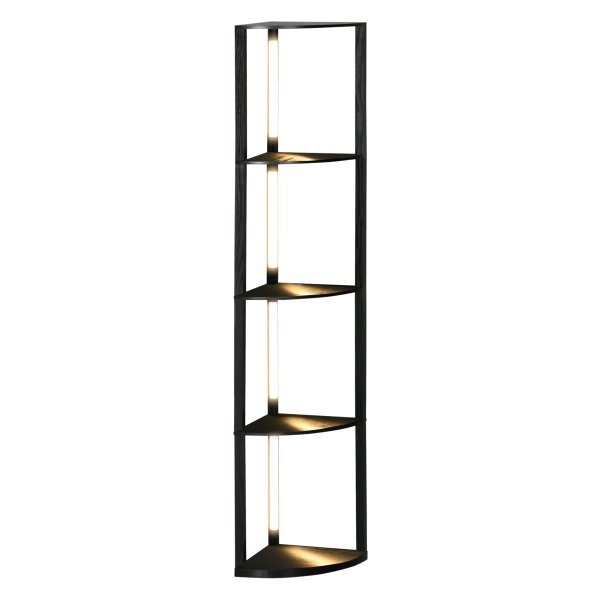 Vloerlamp - Dimbaar - Warm wit - Zwart