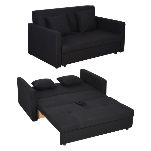 Bankbed – ComfortMeubels - Slaapfunctie – Opbergruimte - Kolengrijs