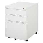 Rolcontainer - Stalen ladekast - 3 laden - Wit