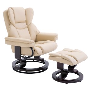 TV-zetel - Relaxwonder - Draaifunctie - Ligstand - Crèmekleur