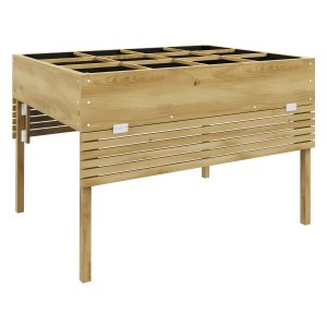Plantenbed - GroenTuin - Inklapbare koude bak - 12 scheidingsroosters, beige