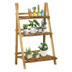 Bloemenstandaard - Robuust - 3 etages - Donkerbruin