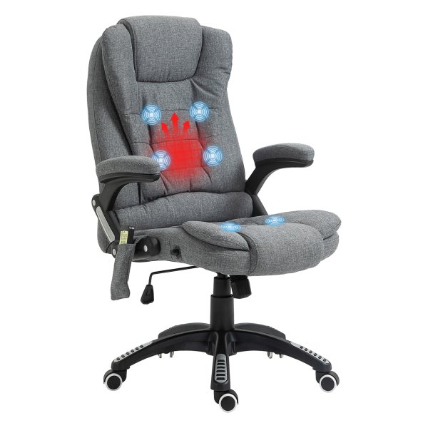 Massagestoel - ZenMassage - Verstelbare stoelhoogte - Ergonomisch design - Grijs