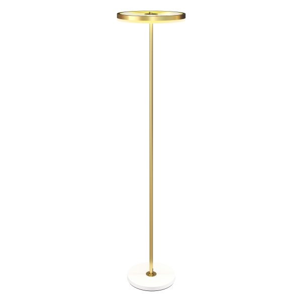 Verlichting - Staande lamp - Dimbaar - Goudkleurig