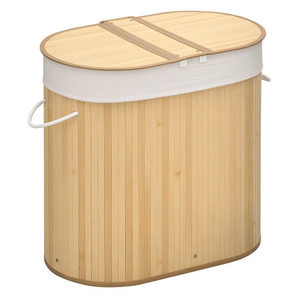 Wasmand - Homelife - Gescheiden was - Verwijderbare waszak - Bamboe