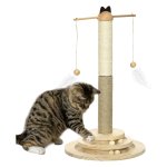 Kattenboom - Krabtastic - Natuurlijk hout - Balspeelgoed - Bruin